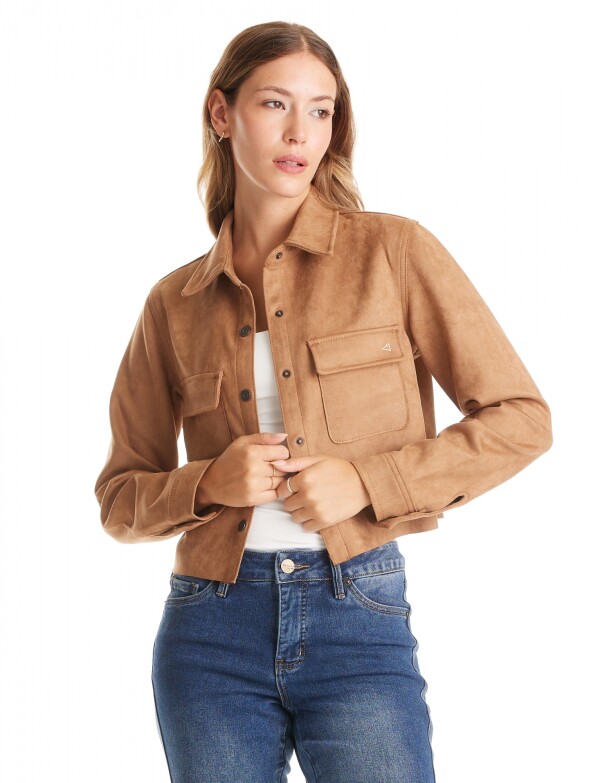 Chaqueta Suede TOSTADO