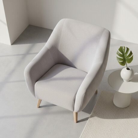 Butaca Paula - Tela Microfibra C51 (Castaño)