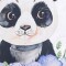 Bolsa Impermeable/ Transpirable Para Pañales Tela Ecológicos Oso panda