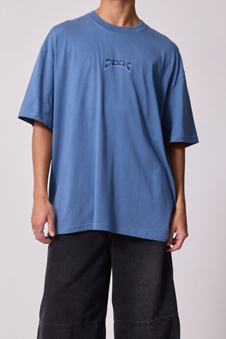 T-SHIRT LUFO DIXIE Azul Piedra