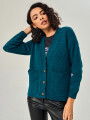 Cardigan Stegman Petroleo Oscuro