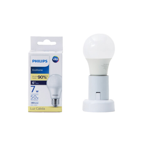 Bulbo EcoHome LED E27 1PF/20AR Cálido 7W