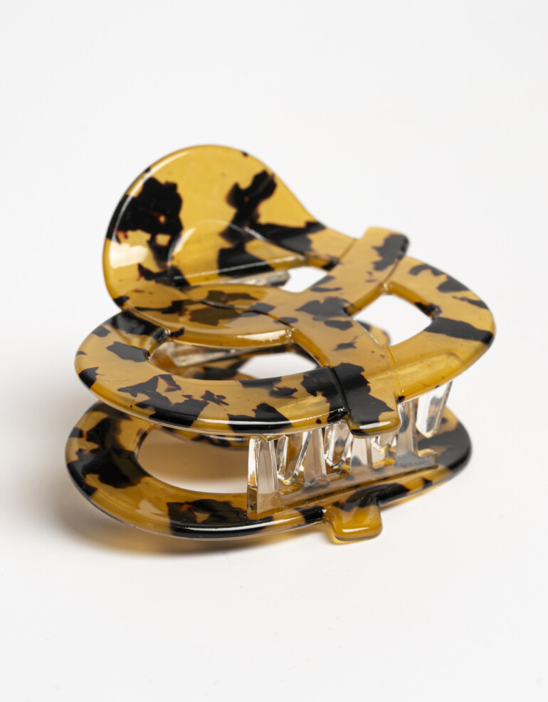 Broche Carey Broche Acrílico Pretzel Carey - Marron Carey