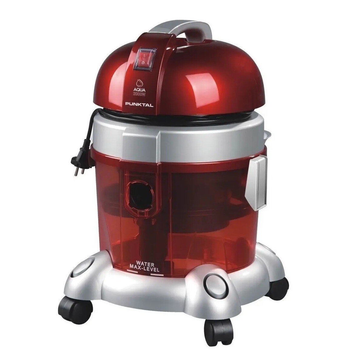 Aspiradora Punktal Pk-8002 Doble Filtro 1600w Seco-húmedo Sin Bolsa 