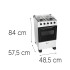 Cocina Thompson Cth 1500 COCINA THOMPSON COMBINADA CTH1500 BLANCO