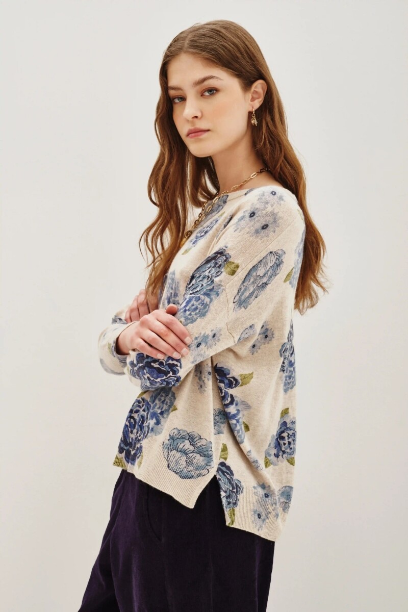 Sweater Cymade Bouquet Gris Melange