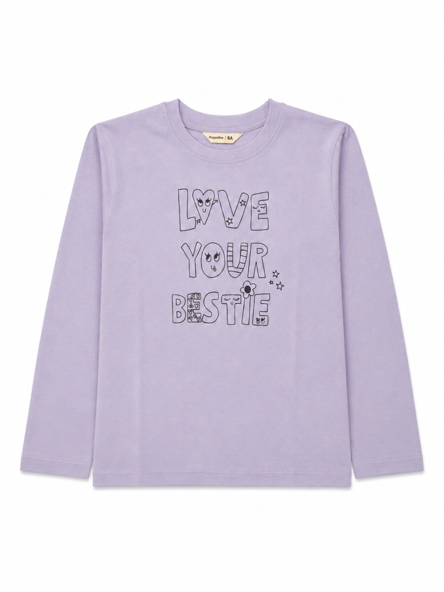 REMERA POSITIVE REBEL - LILA OSCURO 