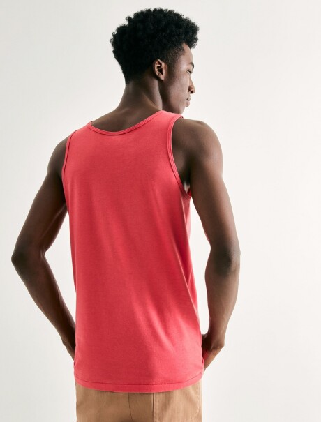 MUSCULOSA BÁSICA MASCULINA  ROJO