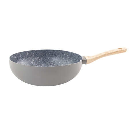 WOK C/ ANTIADHERENTE G GRIS ALUMINIO GRS14