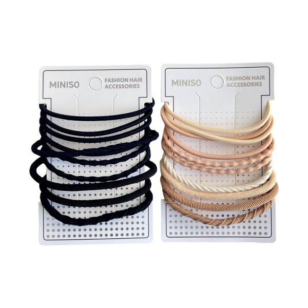 Gomitas de cabello 10pcs beige