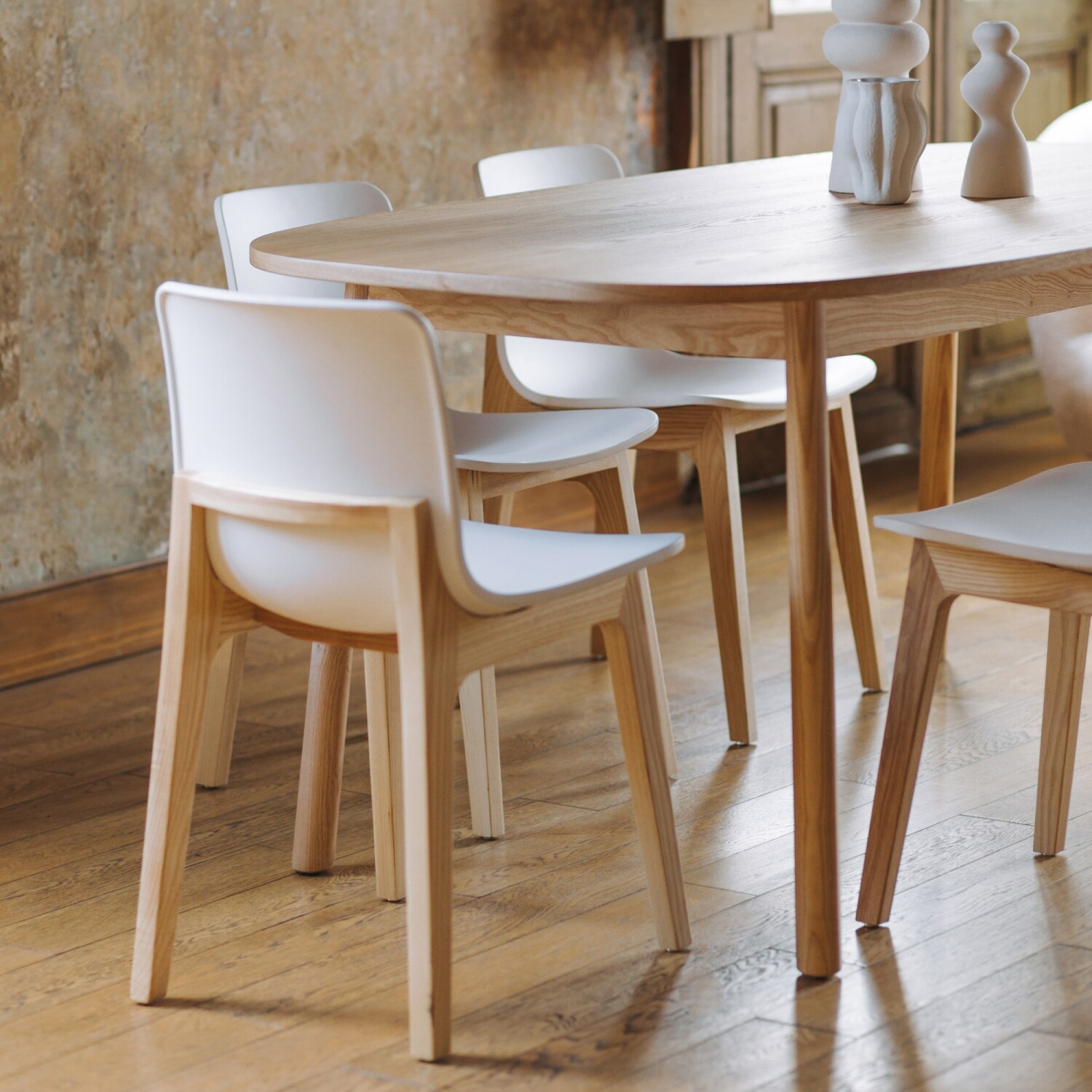 Samic Store Silla Woody - White — Samic