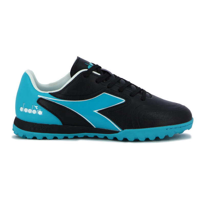 Zapato Futbol Barrica Diadora Tf Negro-turquesa