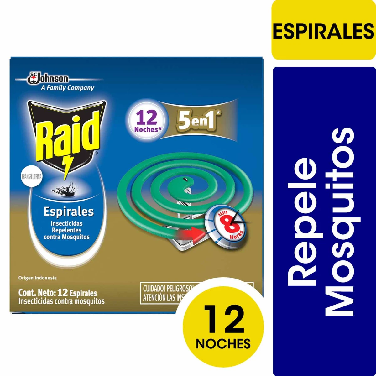 ESPIRALES RAID X 12 UNIDADES 