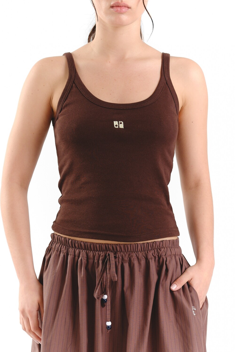 Musculosa Lima Chocolate