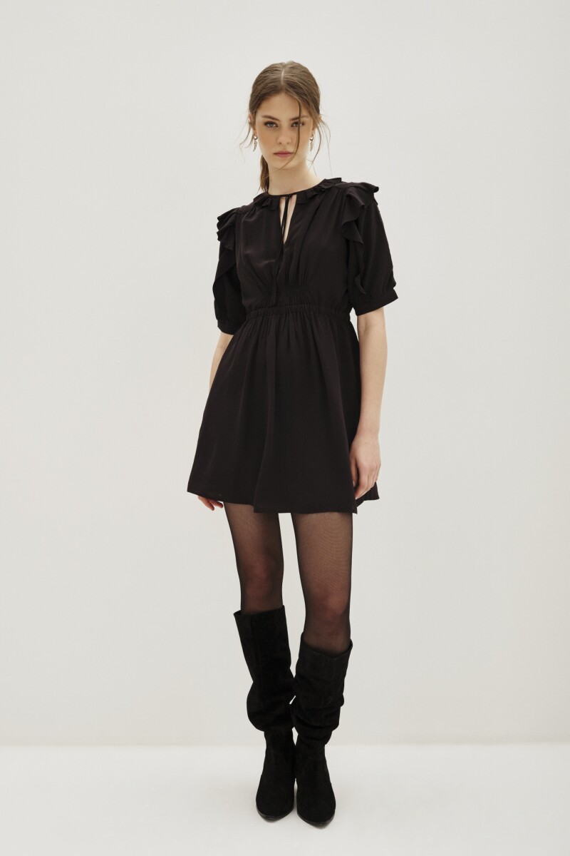 Vestido Lily Plain Negro