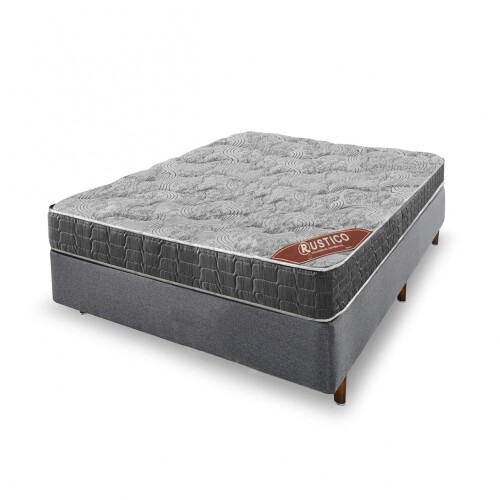 Conjunto Sommier 2 Plazas Rustico - Espuma D33 Conjunto Sommier 2 Plazas Rustico - Espuma D33