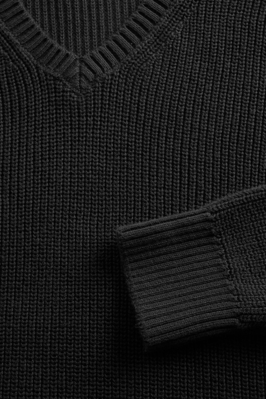 Buzo Cuello V Rib Hombre Moonless Night