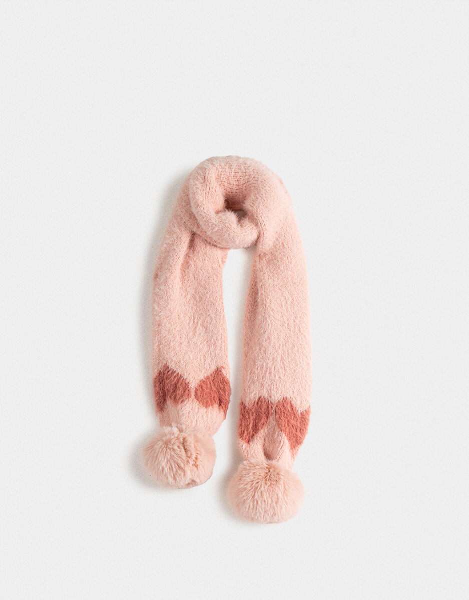 Bufanda Infantil Con Pompones 