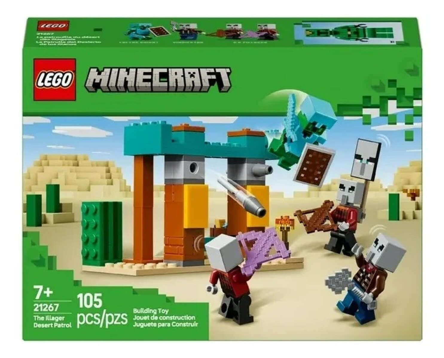 Lego Minecraft La Patrulla Del Desierto De Los Illanos 21267 