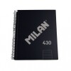 CUADERNO MILAN CON ESPIRAL TAMAÑO A5 RAYADO DE 80 HOJAS COLOR AZUL CUADERNO MILAN CON ESPIRAL TAMAÑO A5 RAYADO DE 80 HOJAS COLOR AZUL