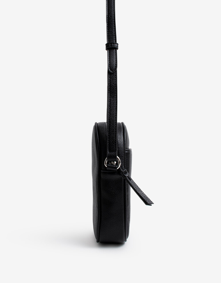 Complemento Marroquinería Porta Celular Con Bolsillo Delantero - Negro