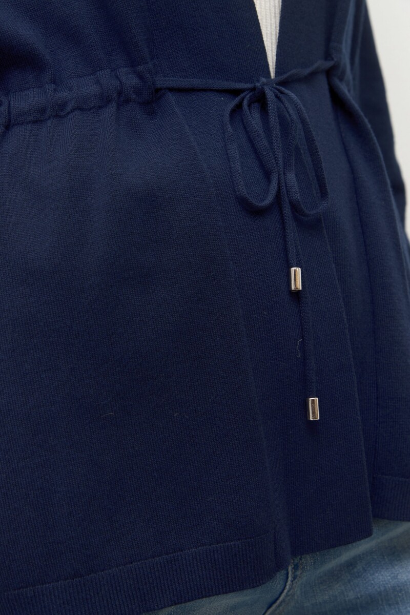 Ruana básica azul marino