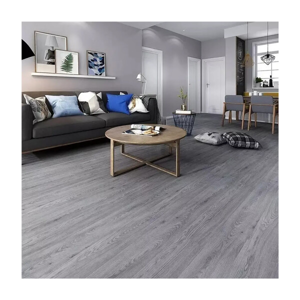 Piso Flotante Vinilico Adhesivo Resistente Simil Madera M2 Variante Color Gris Claro