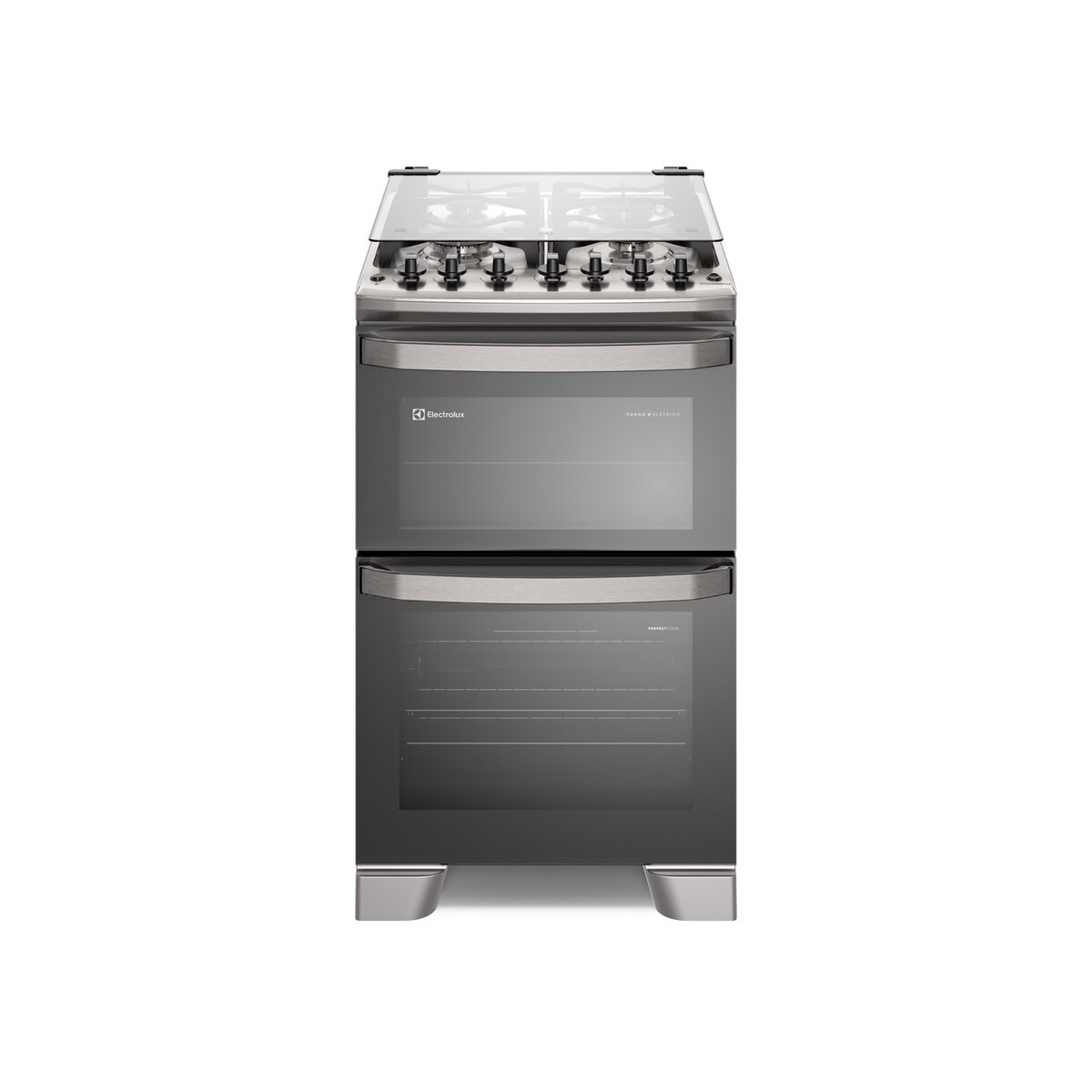 Cocina Combinada Electrolux 4 Hornallas Doble Horno EL-FE4DC - Inoxidable 