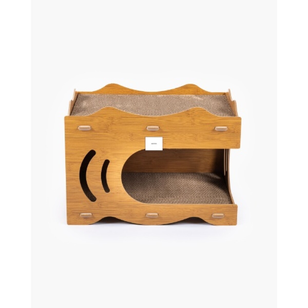 CAMA CASITA DE MADERA CON RASCADOR 44cm - Cama Casita De Madera Con Rascador 44cm 