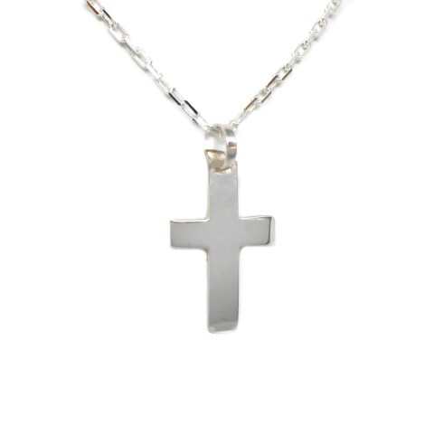 Cadena y Cruz de Plata 925 Cadena y Cruz de Plata 925