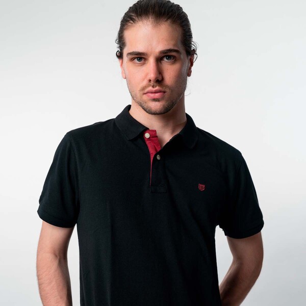 Remera Piqué Black