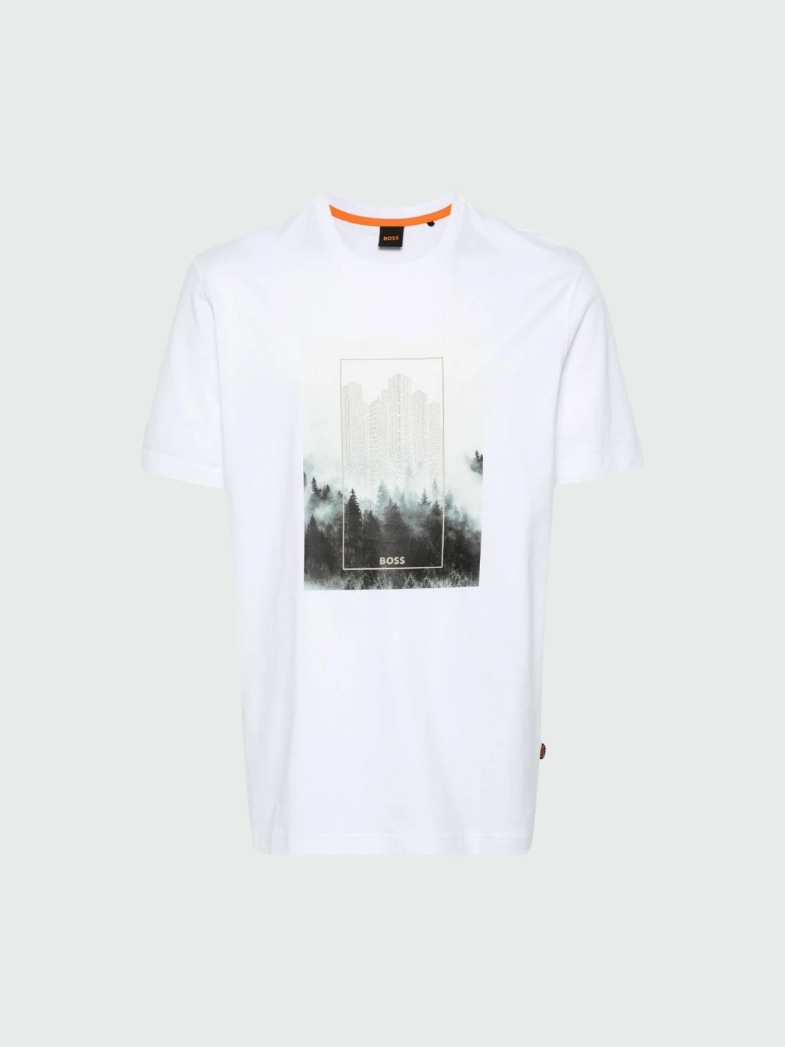 BOSS - Remera regular Fit en algodón Blanco