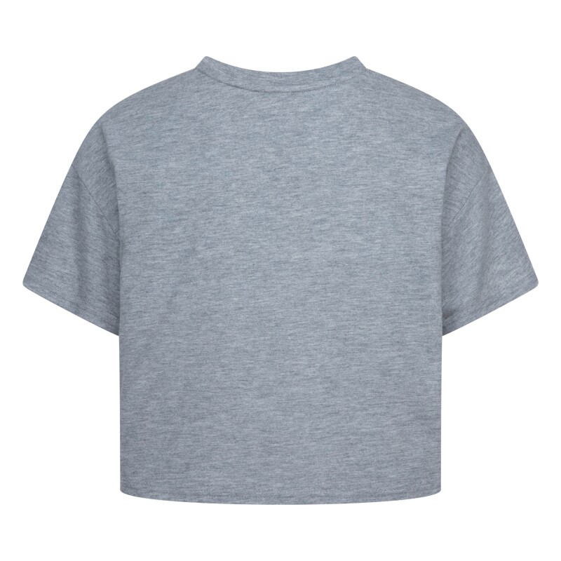Remera Tie Front Gfx Boxy de Niña Gris