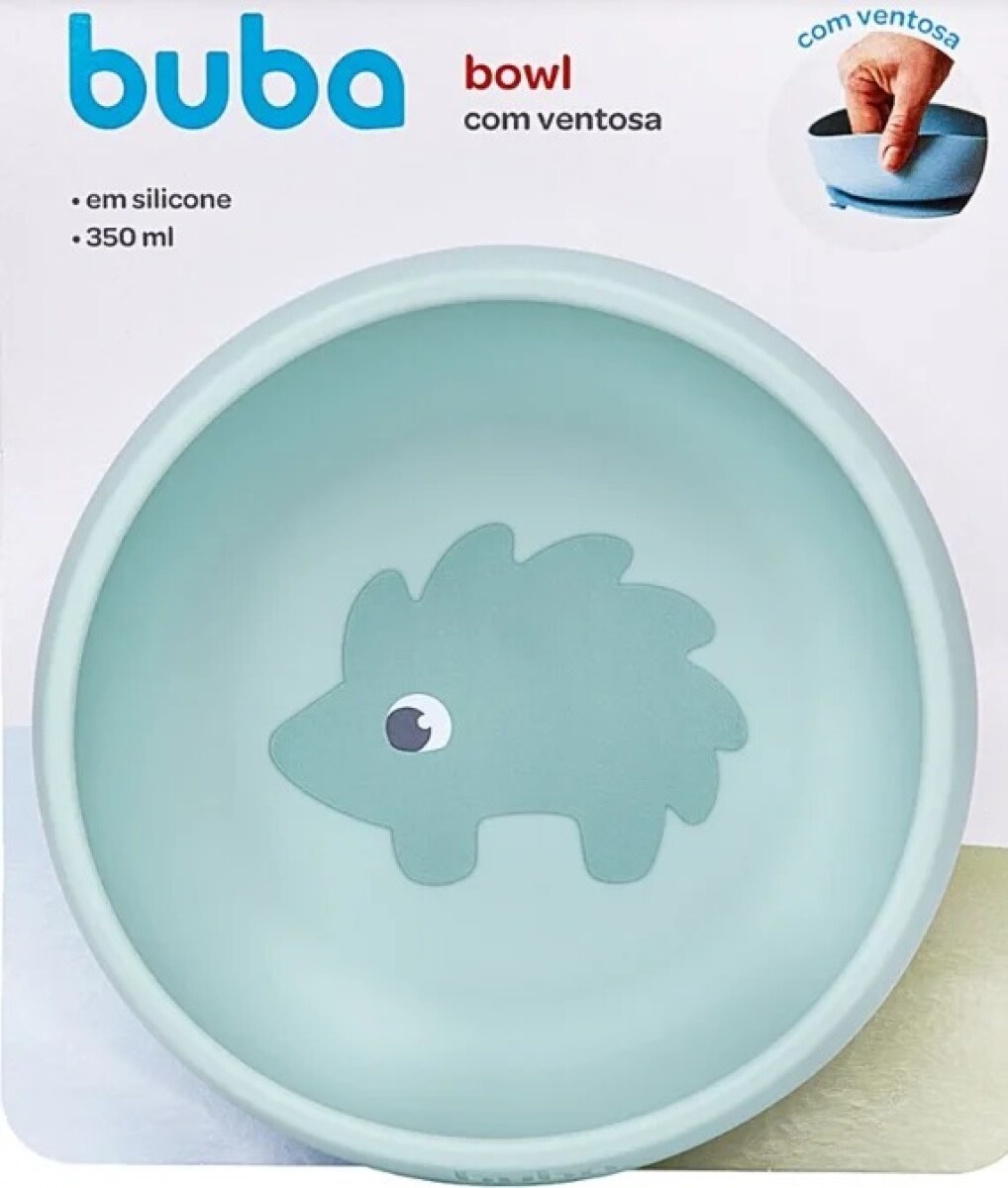 Bowl con ventosa silicona BUBA cloudy - verde 