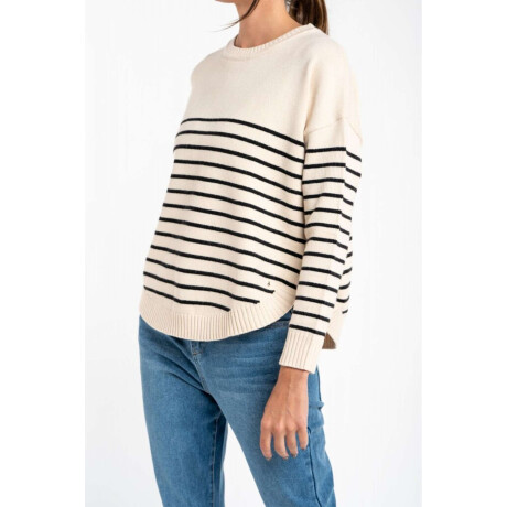 Sweater Rayado Negro