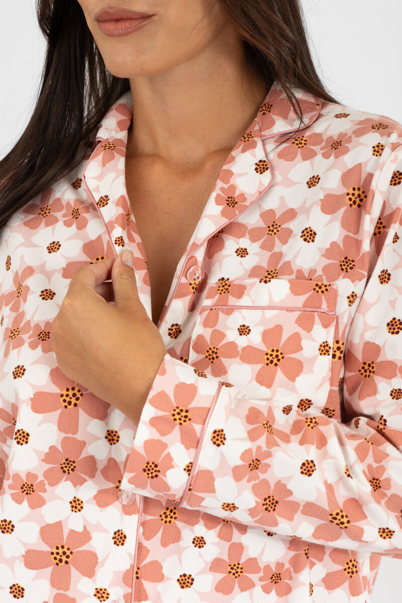 Pijama poppy flannel Flores