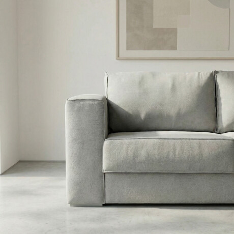 Sofá Olimpus - Microfibra - 3 cuerpos Kruger 06-155 (Ceniza)