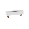 Rack para TV Lumax 2 puertas rustico 55 pulgadas Blanco