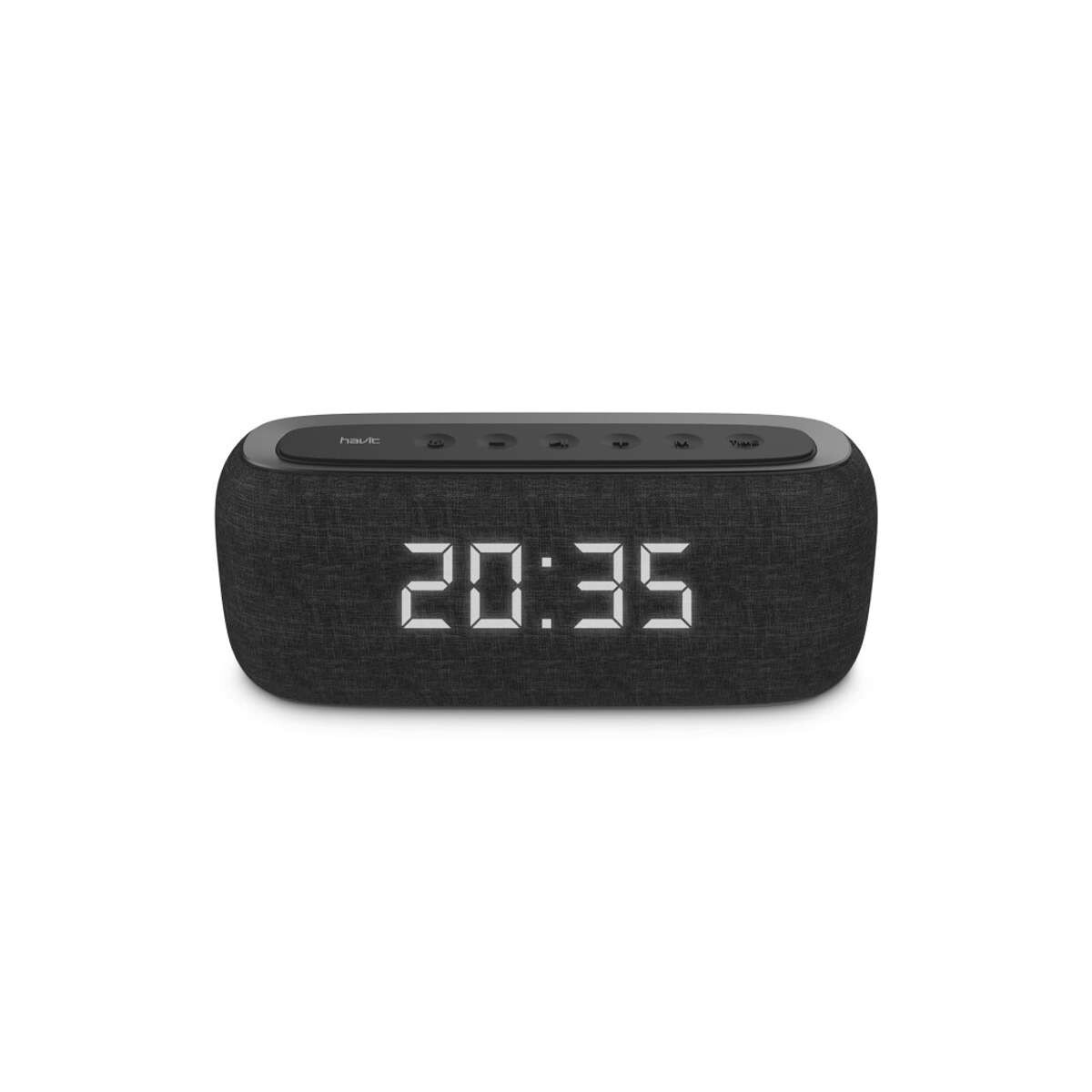 Bluetooth Speaker With Alarm - Black 