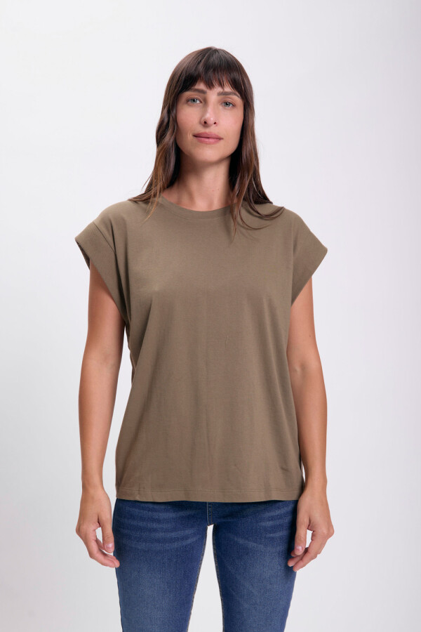 Remera sin mangas Verde