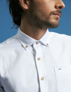 012487 CAMISA HARRINGTON LABEL Blanco