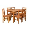 Jgo Comedor Mexicano Mesa 1.40 c/6 sillas Natural Jgo Comedor Mexicano Mesa 1.40 c/6 sillas Natural