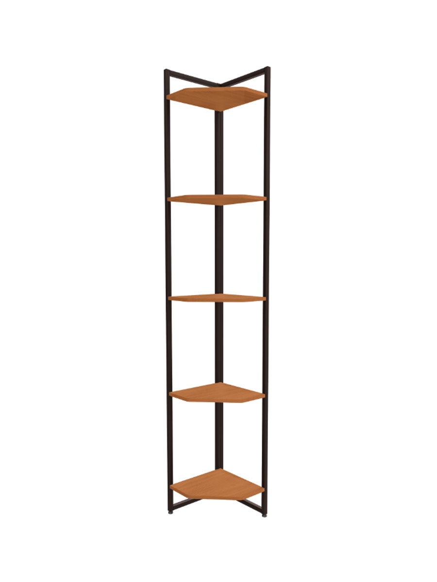 RACK ESQUINERO 5 ESTANTES - NEGRO 