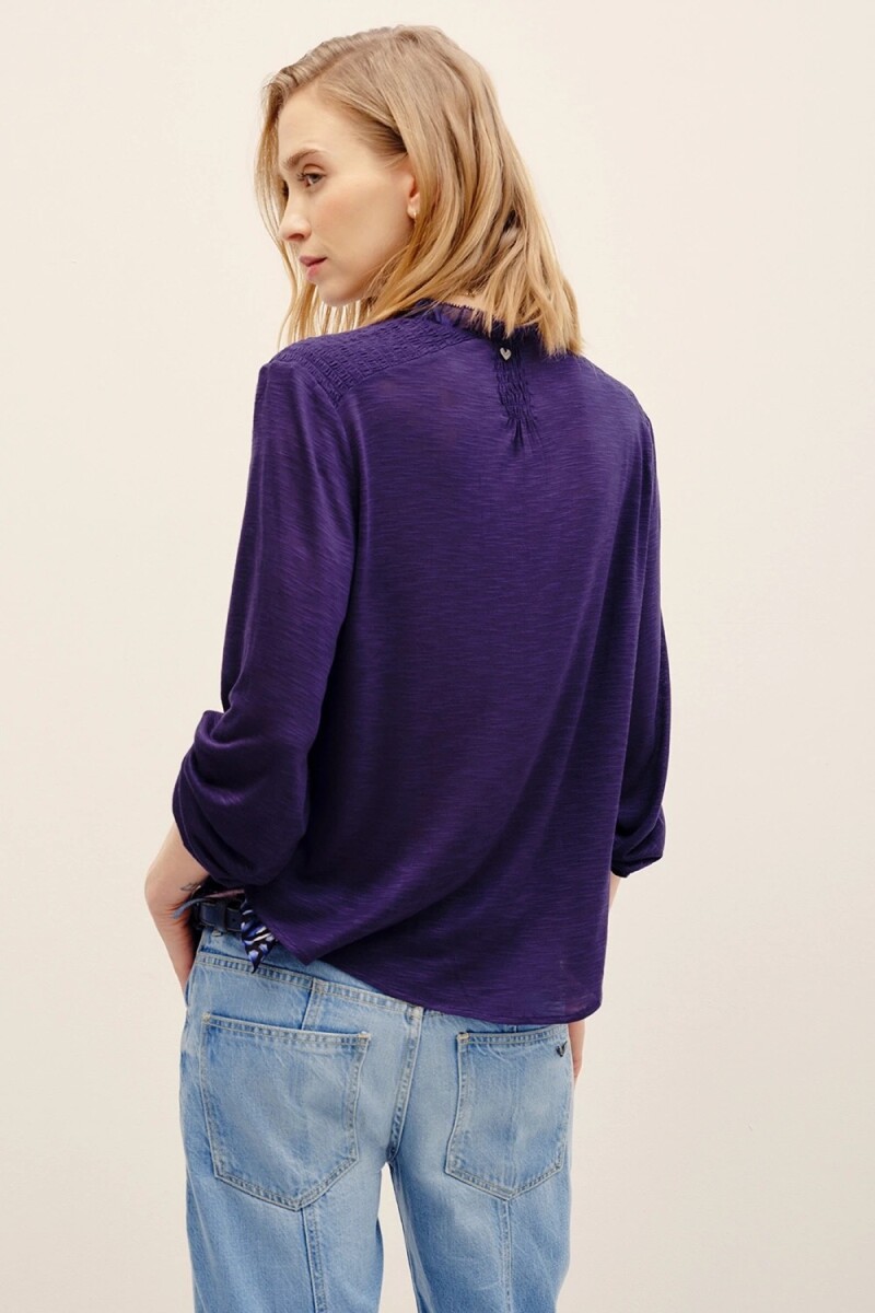 CAMISA AMALITA EMBRO Azul