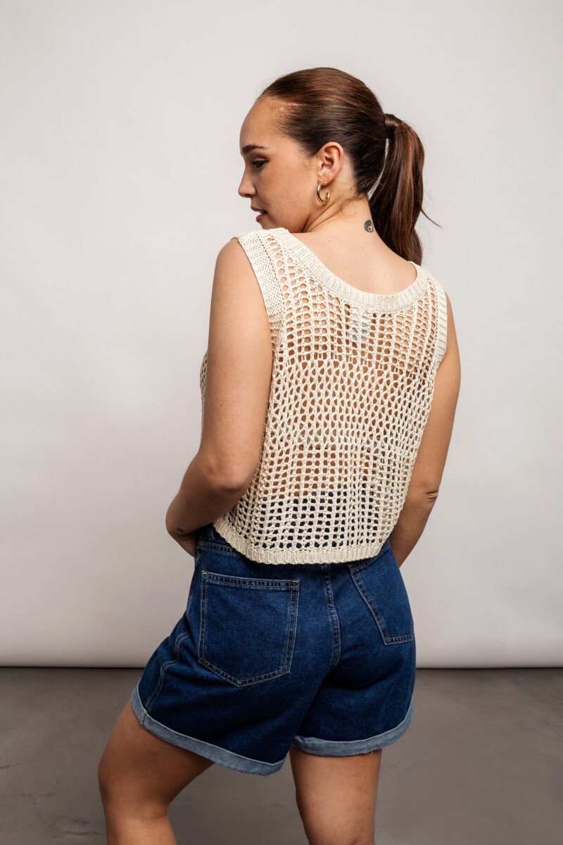 Blusa Violeta Beige