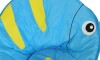 Silla Honguito Infantil Plegable de Metal Pez Azul