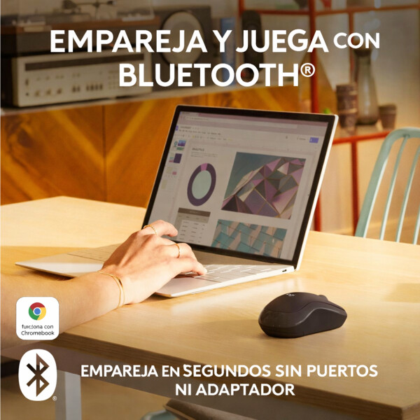 Mouse Llogitech M240 Silent Inalámbrico Bluetooth NEGRO