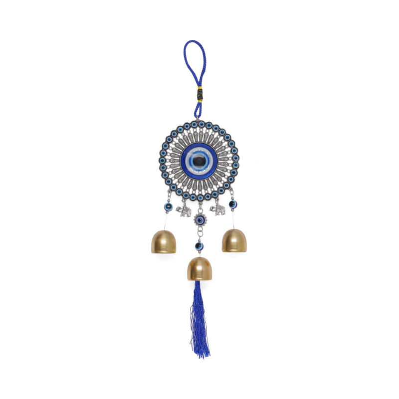 COLGANTE DE OJO TURCO CON CAMPANAS Gp094