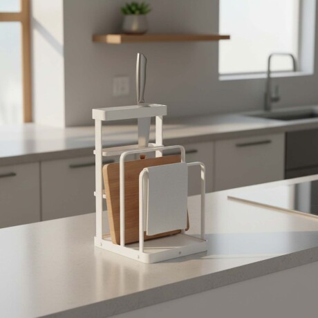 ORGANIZADOR DE COCINA METAL BLANCO 14X12X21,5CM