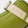 Bandolera The Club en cuero graneado Moss